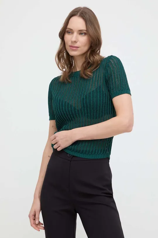zelena Pamučni pulover Liviana Conti Ženski