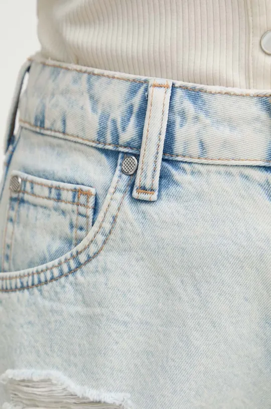 niebieski Silvian Heach szorty jeansowe