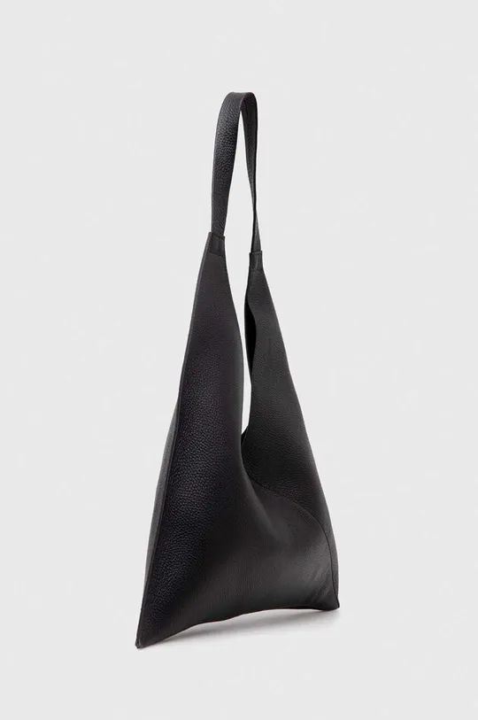 Δερμάτινη τσάντα Liviana Conti μαύρο