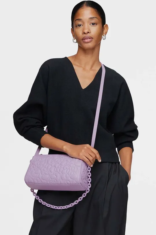 vijolična Usnjena torbica Tous