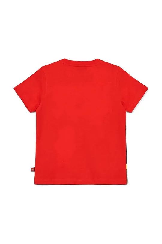Otroška bombažna kratka majica Lego rdeča