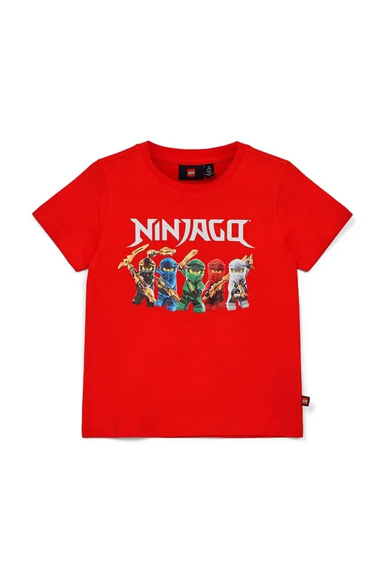 rosso Lego t-shirt in cotone per bambini Ragazzi