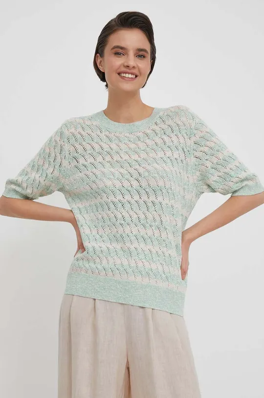 zöld Mos Mosh vászonkeverék pulóver Női