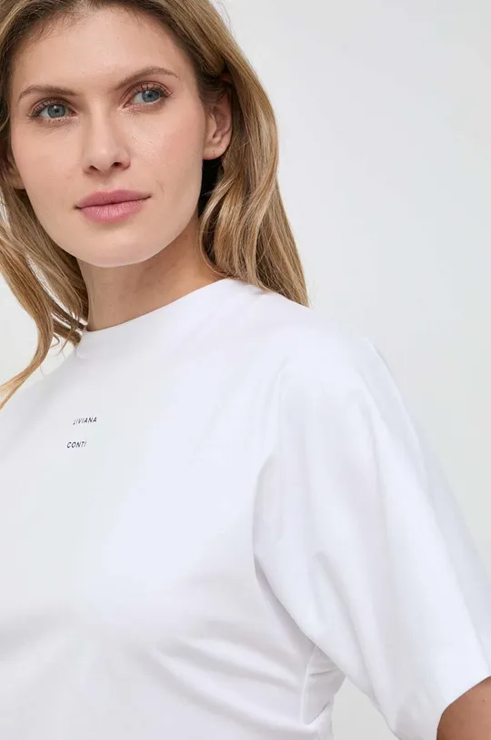 Βαμβακερό μπλουζάκι Liviana Conti Γυναικεία