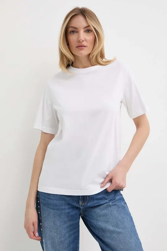 bela Bombažna kratka majica Silvian Heach Ženski