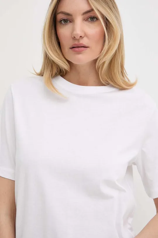 biały Silvian Heach t-shirt bawełniany