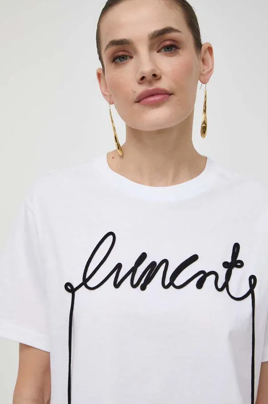 biały Liviana Conti t-shirt bawełniany Damski
