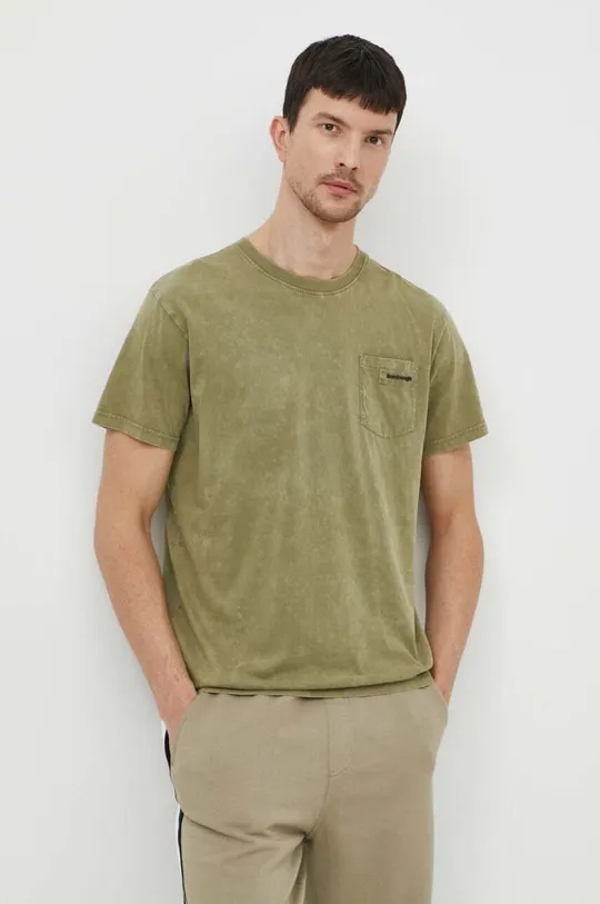 zelena Bombažna kratka majica Bomboogie Moški