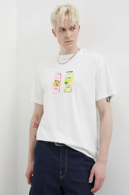 bianco Solid t-shirt in cotone