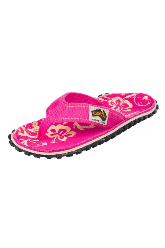 Gumbies - Flip-flop Islander Pink Hibiscu rózsaszín
