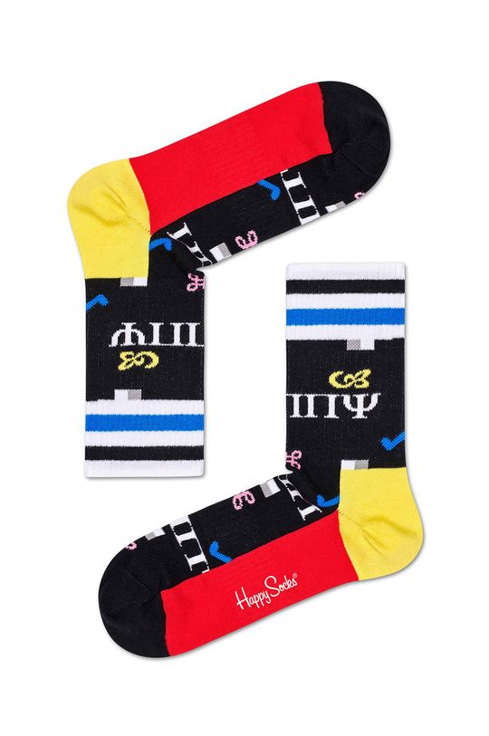 čierna Happy Socks - Ponožky Wingdings Dámsky