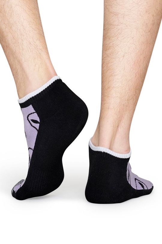 Happy Socks - Ponožky Athletic Low Alien (2 pack) čierna