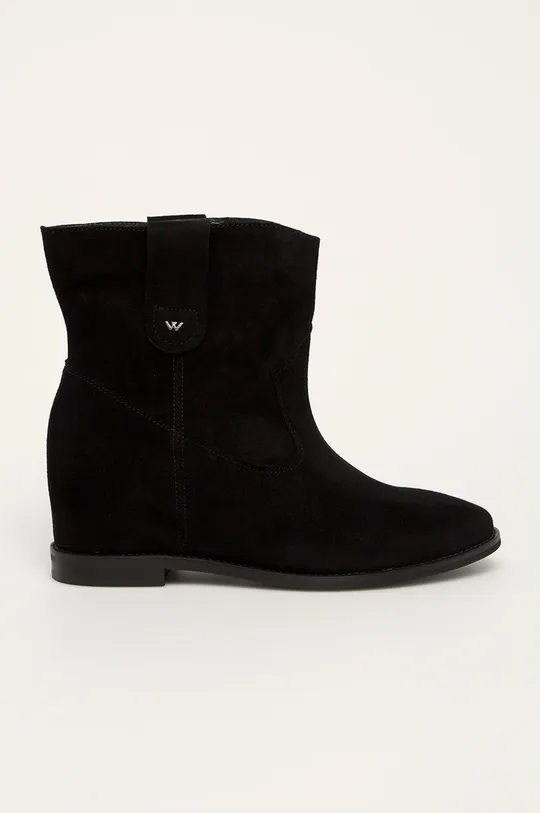 чёрный Wojas - Кожаные ботинки Женский