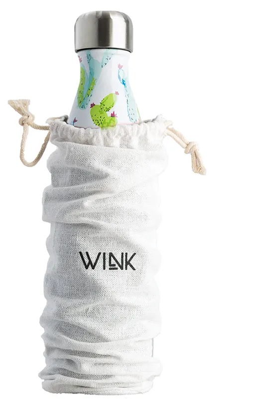Wink Bottle - Termo fľaša CACTUS biela