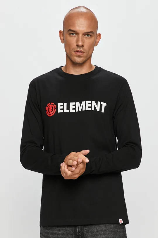 czarny Element - T-shirt Męski