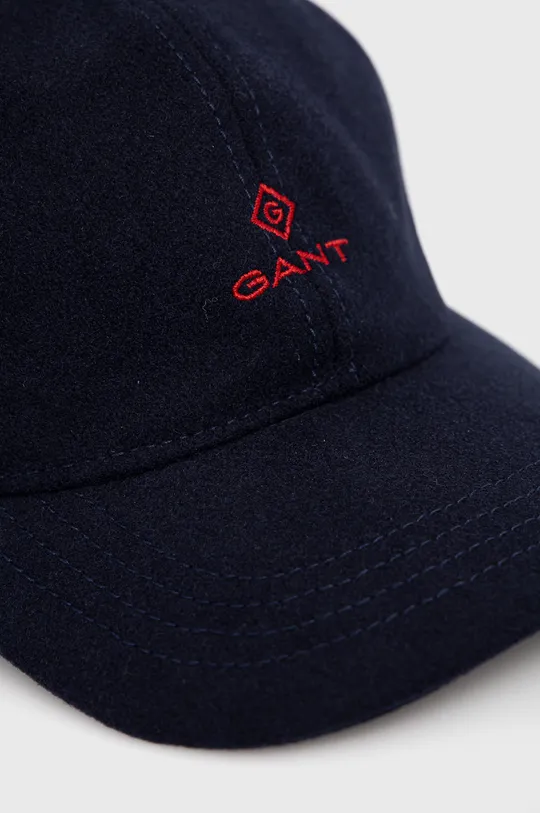 Μάλλινο Καπέλο Gant σκούρο μπλε