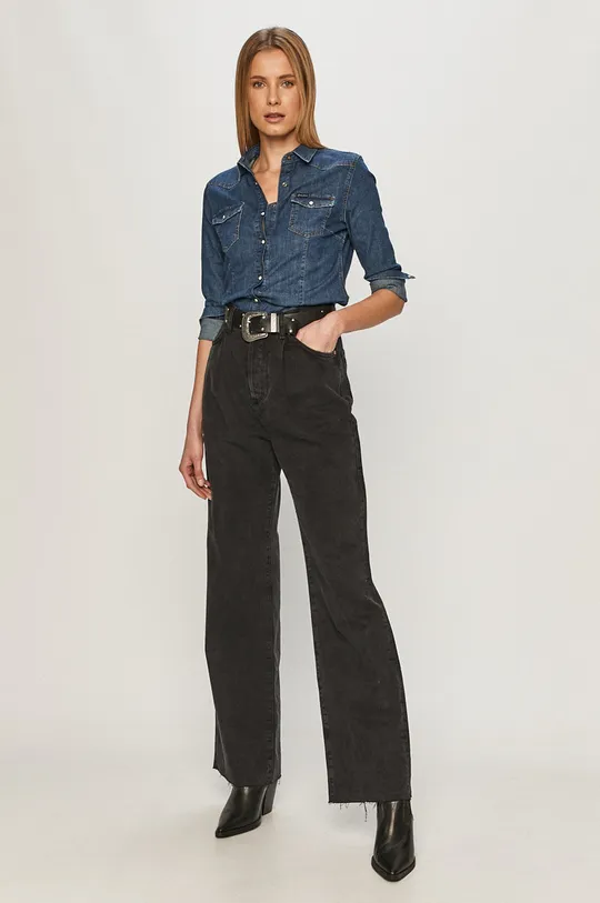 Cross Jeans - Košeľa  99% Bavlna, 1% Elastan