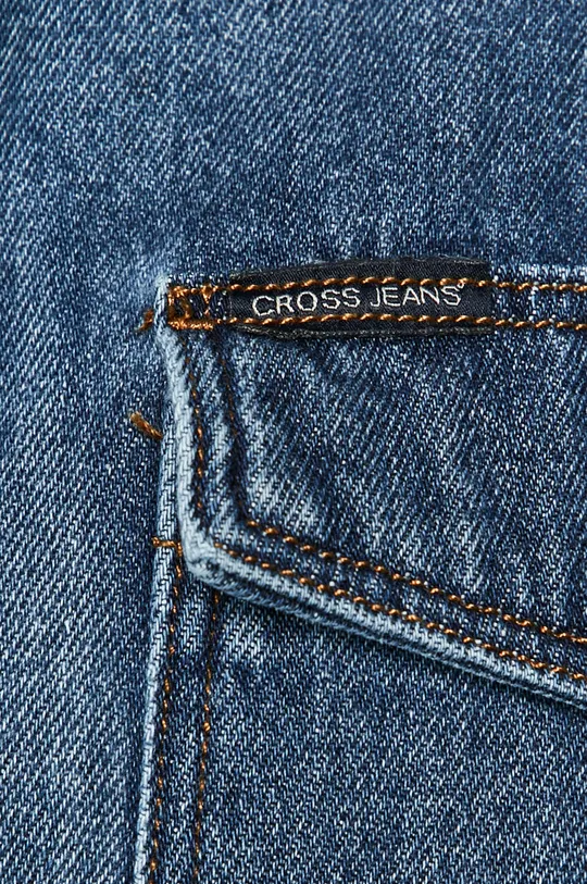 Cross Jeans - Хлопковая рубашка голубой