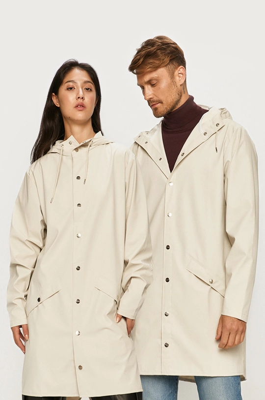 λευκό Rains - Αδιάβροχο μπουφάν 1202 Long Jacket Unisex