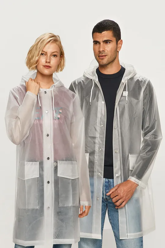 white Rains rain jacket Unisex