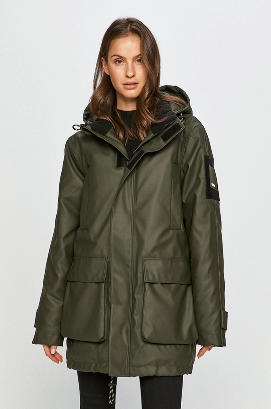 Rains kurtka Glacial Parka 1525 zielony