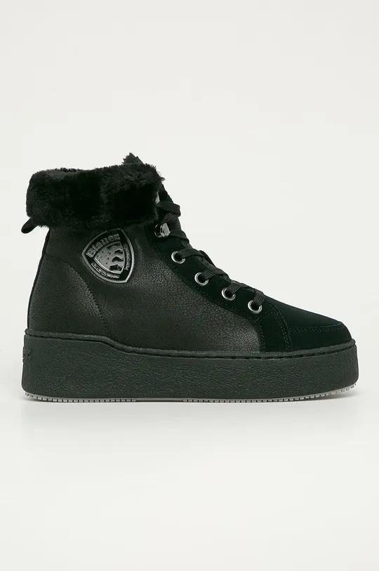 čierna Blauer - Kožené členkové topánky Dámsky