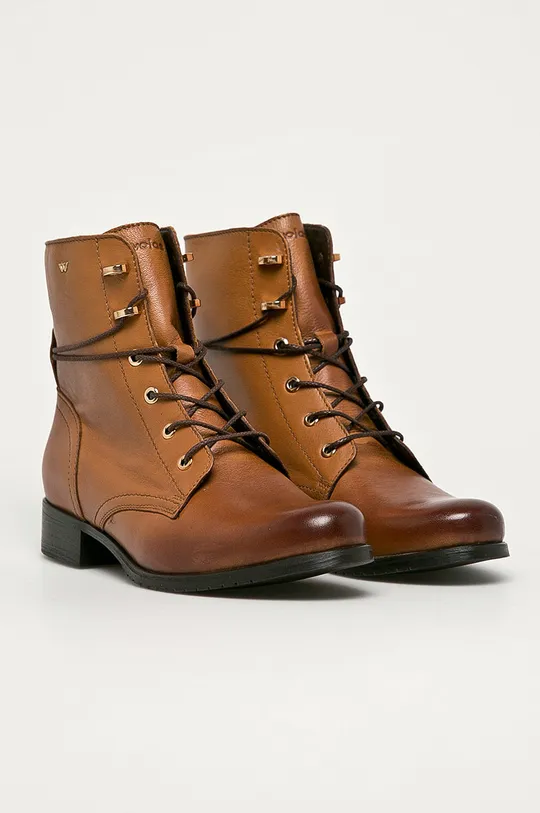 Wojas - Шкіряні черевики коричневий