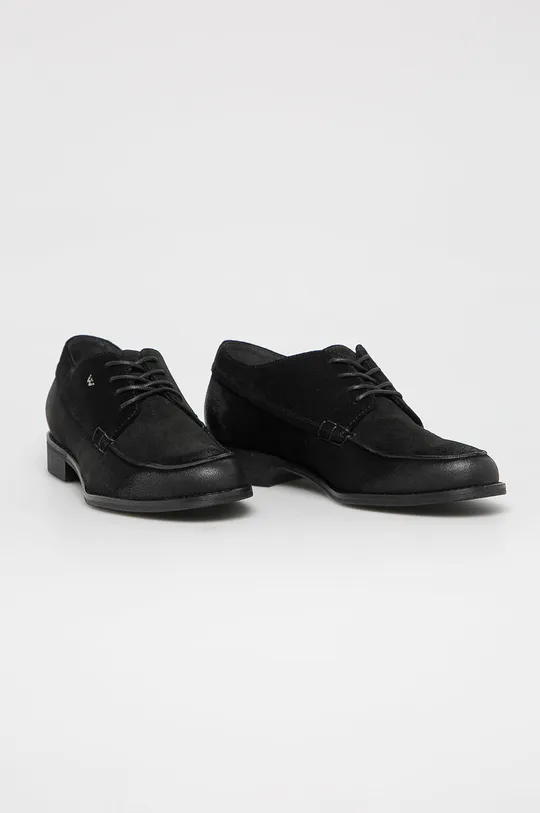 Wojas - Замшевые туфли чёрный