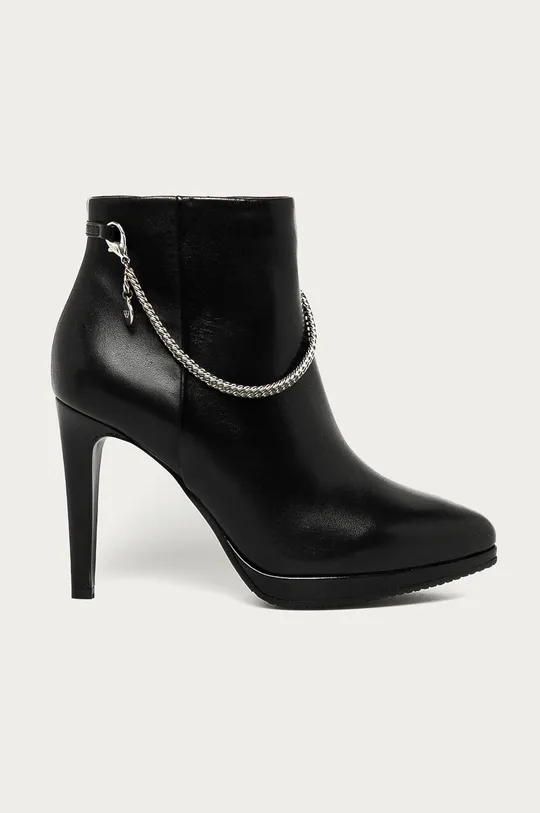чорний Wojas - Шкіряні черевики Жіночий