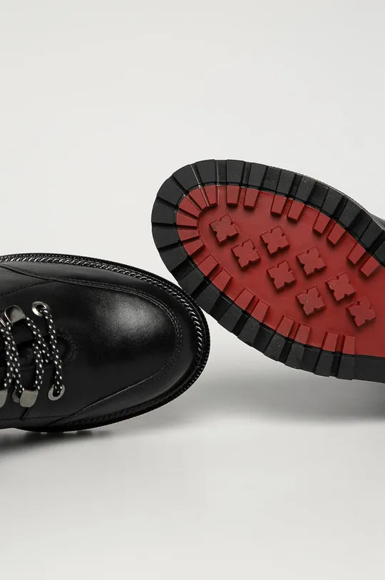 čierna Wojas - Kožené členkové topánky