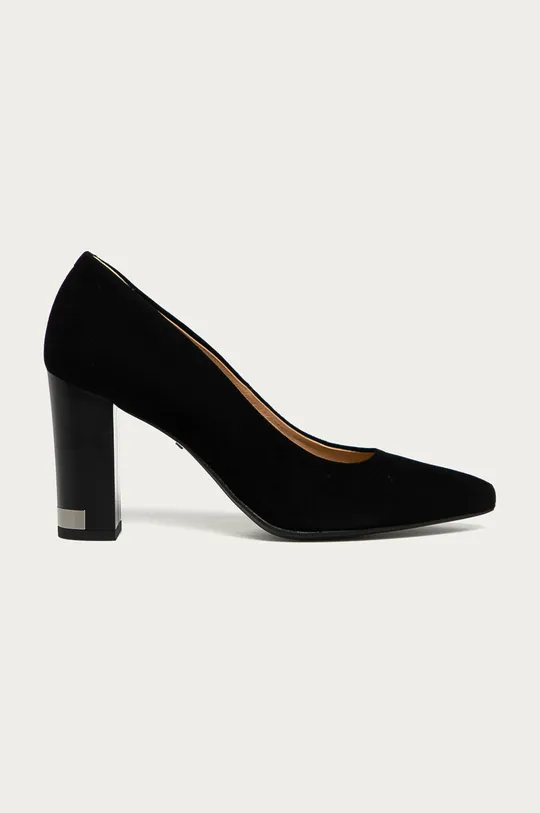 fekete Wojas - Magassarkú cipő velúrból Női