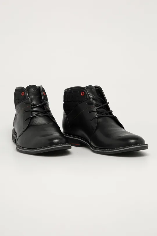 Wojas - Kožené topánky čierna