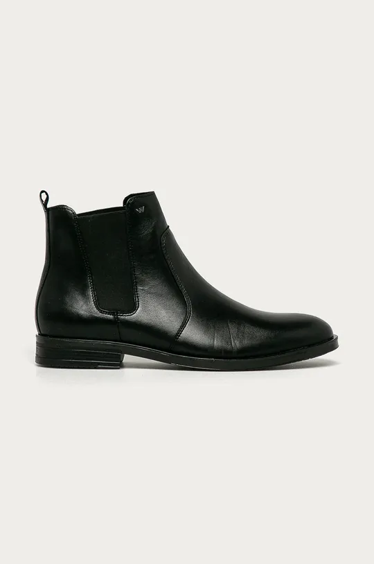 čierna Wojas - Kožené topánky Chelsea Pánsky