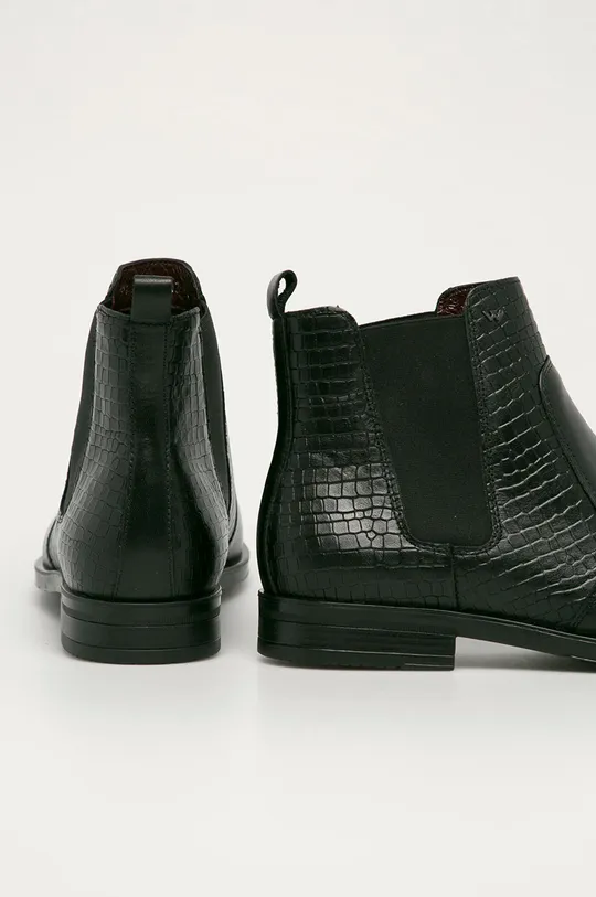 čierna Wojas - Kožené topánky Chelsea