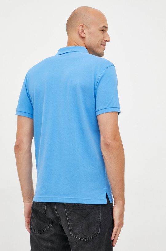 modrá Bavlněné polo tričko Gant