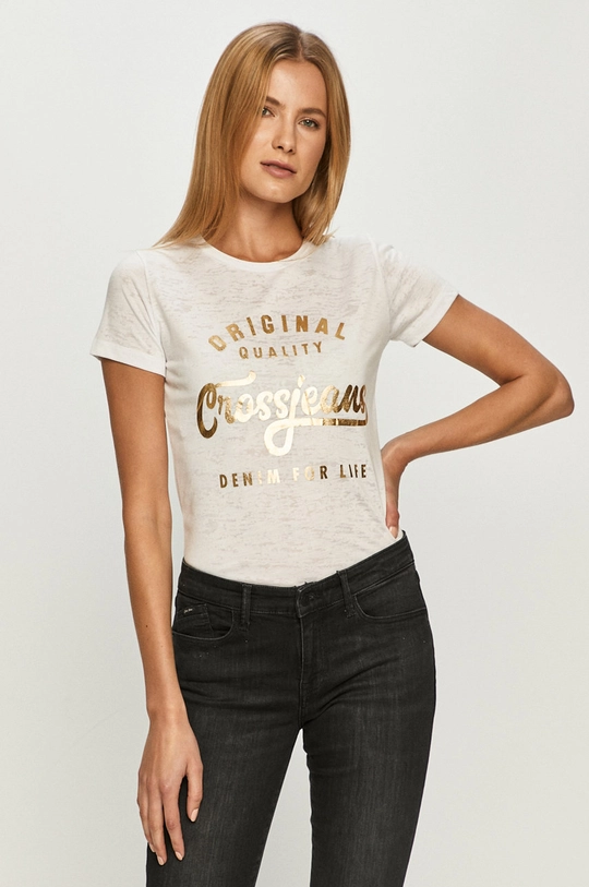 fehér Cross Jeans - T-shirt Női