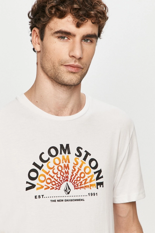 fehér Volcom - T-shirt Férfi