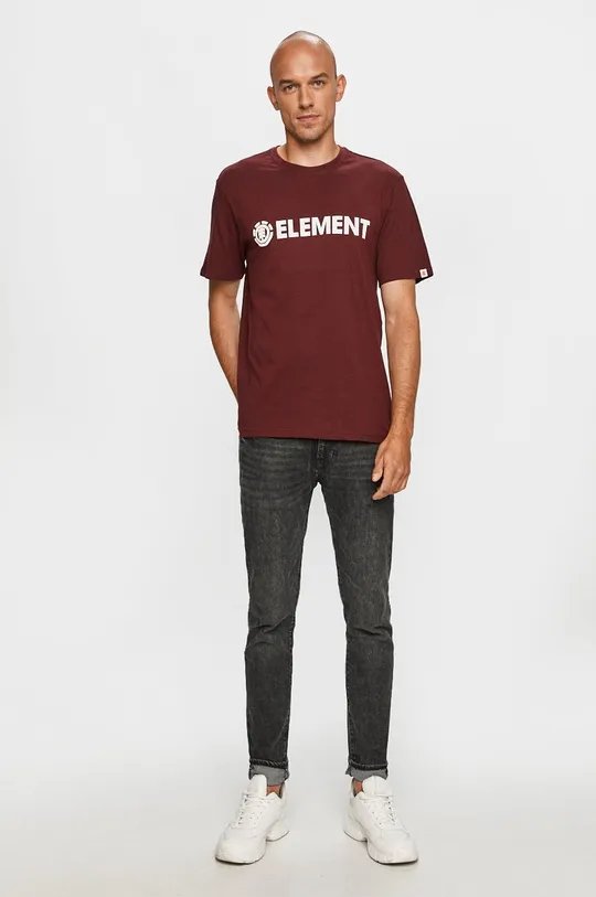 Element - T-shirt bordowy