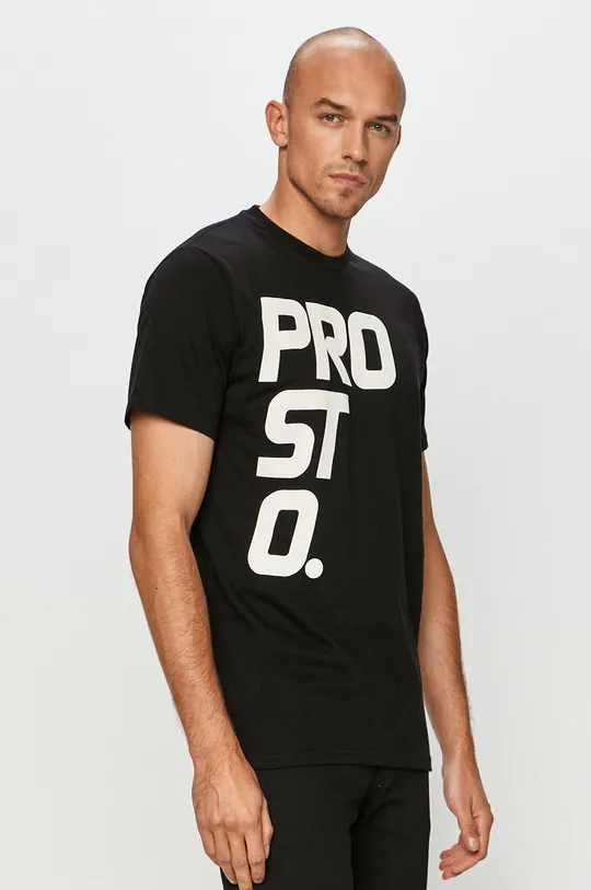 fekete Prosto - T-shirt Férfi