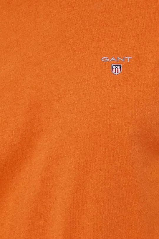 Βαμβακερό μπλουζάκι Gant Ανδρικά
