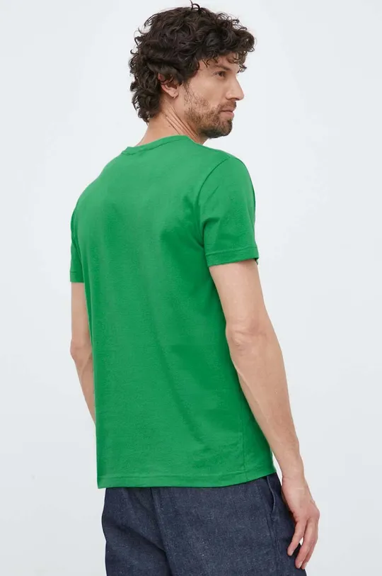 turkusowy Gant t-shirt bawełniany