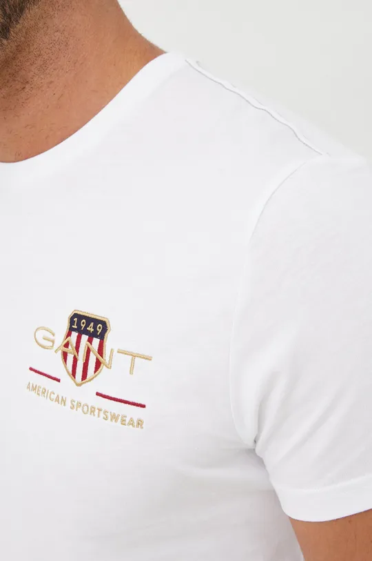 Gant t-shirt bawełniany Męski