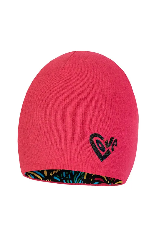 рожевий Дитяча двостороння шапка Broel Greta Для дівчаток
