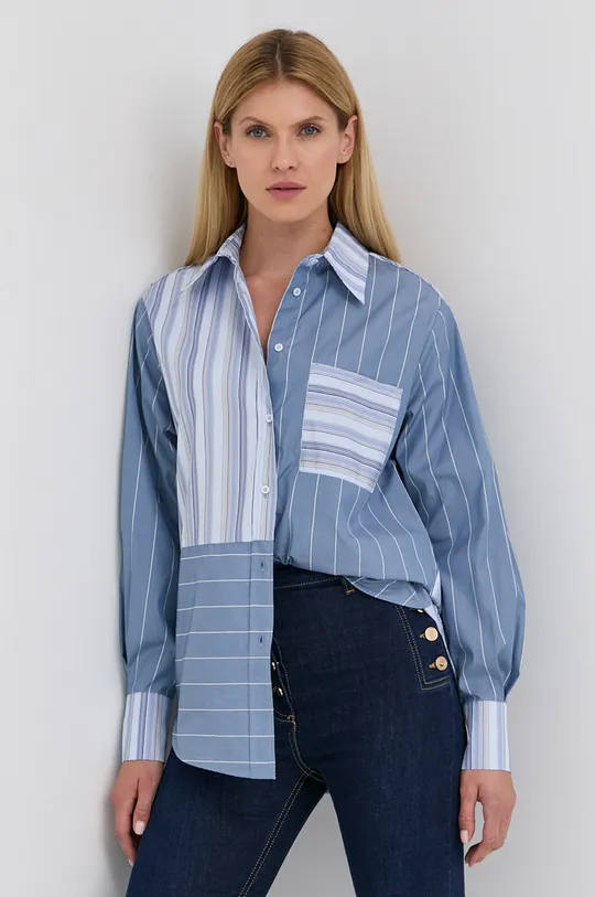 μπλε Βαμβακερό πουκάμισο Beatrice B Γυναικεία