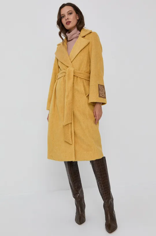 Παλτό Silvian Heach κίτρινο