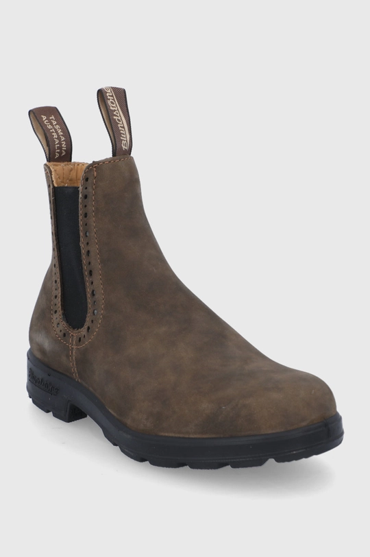 Blundstone stivaletti chelsea in pelle marrone