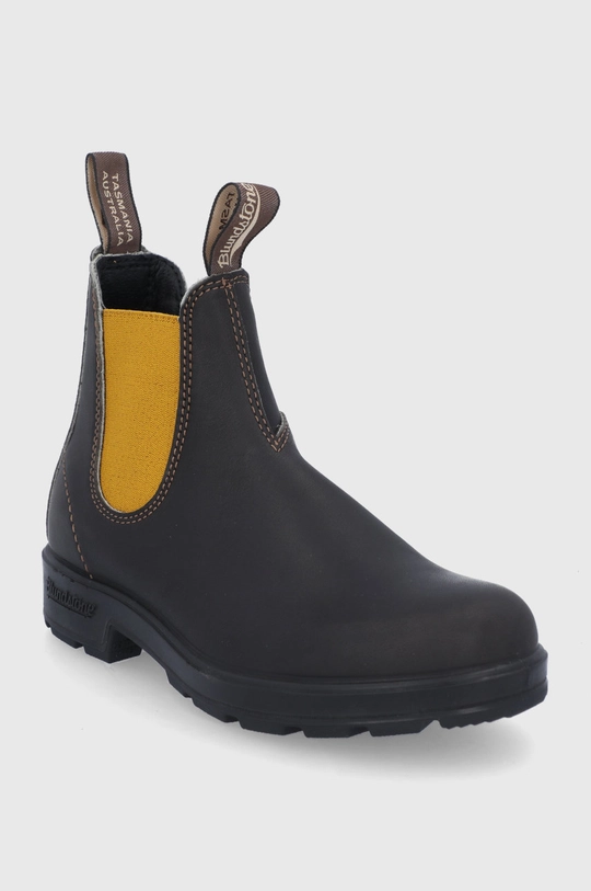 Blundstone stivaletti chelsea in pelle marrone