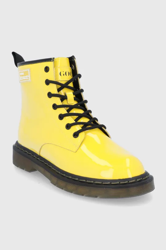Kožené členkové topánky GOE žltá