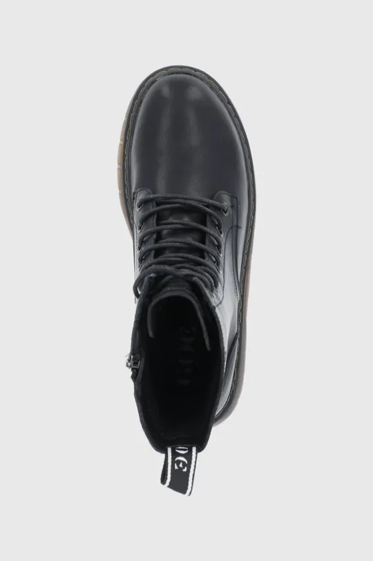čierna Kožené členkové topánky GOE