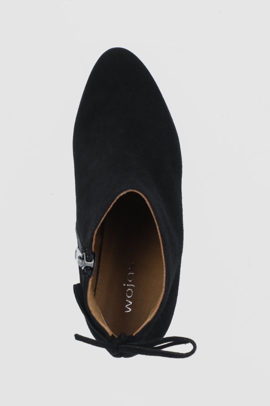 černá Kožené kotníkové boty Wojas